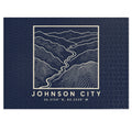 Johnson City Topo Map Puzzle (Navy)