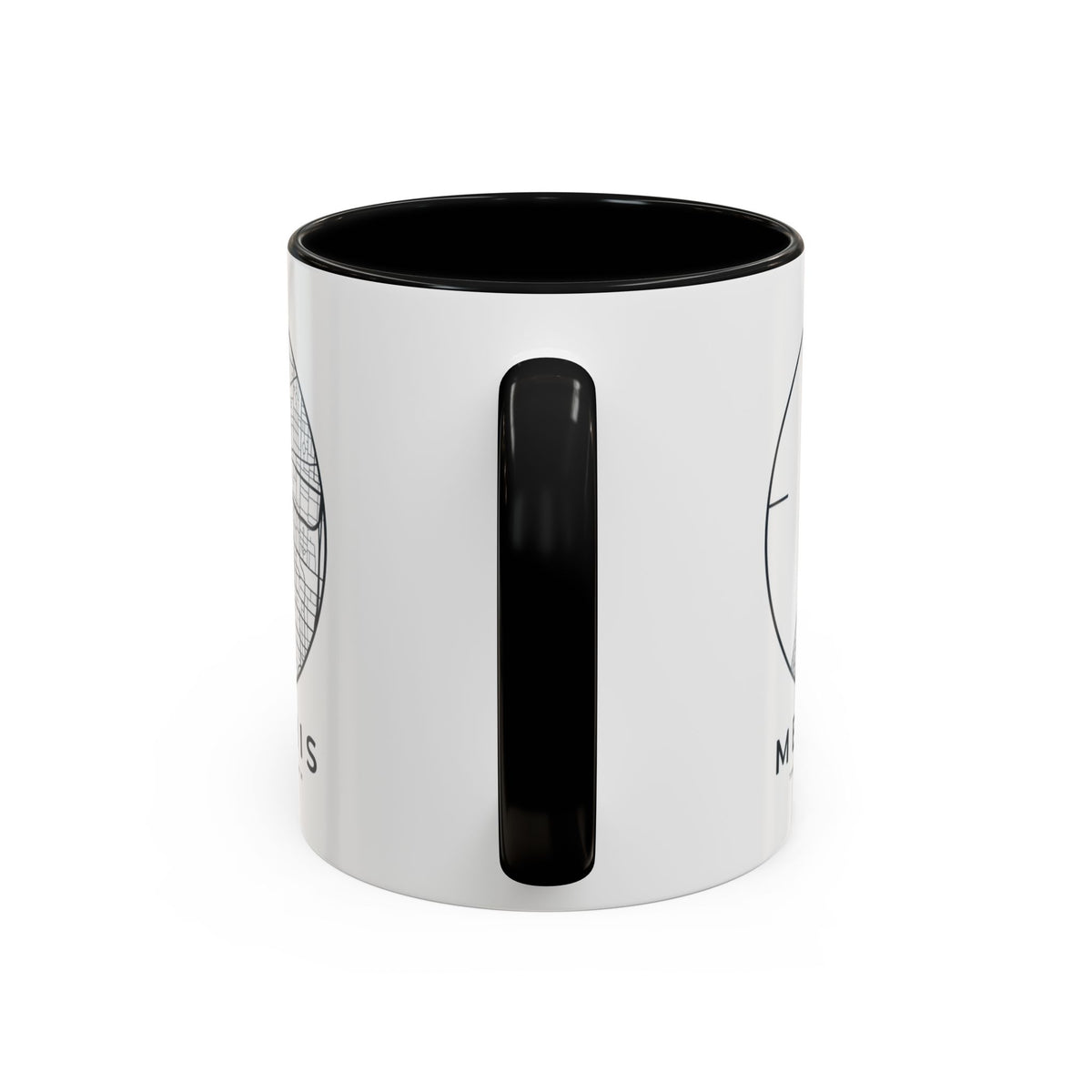 Memphis Street Map Accent Mug