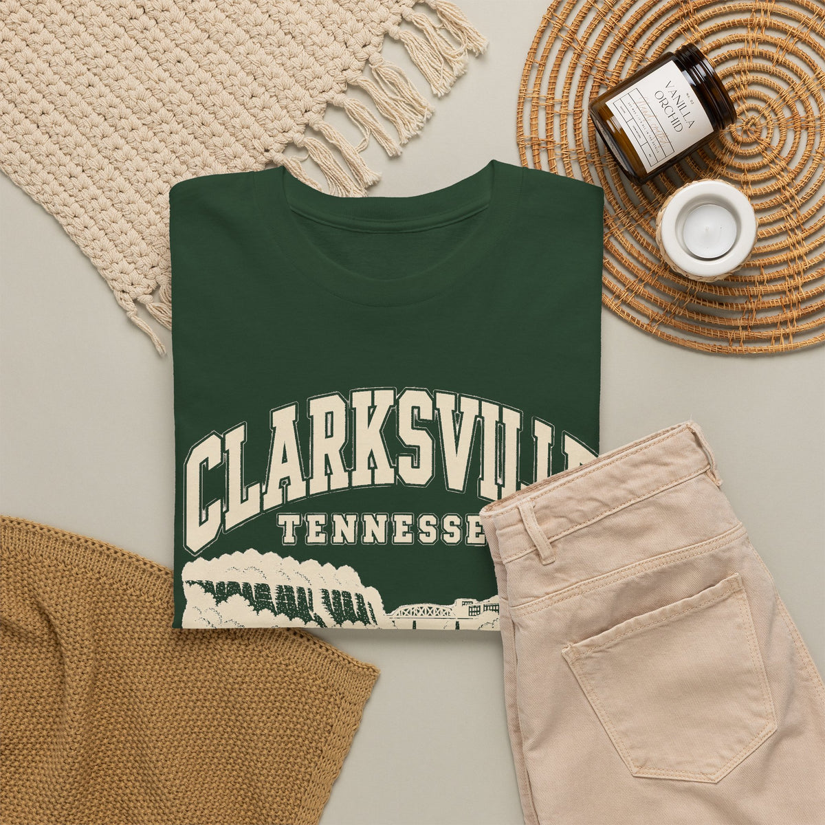 Clarksville Vintage Varsity T-Shirt