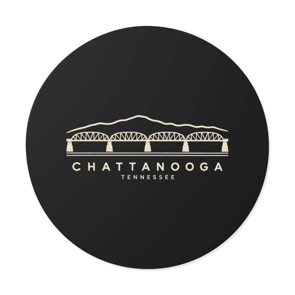 Chattanooga Walnut Street Bridge Sticker (Black)
