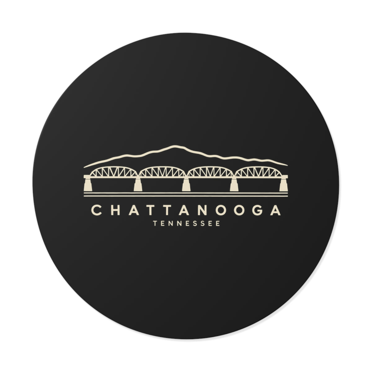 Chattanooga Walnut Street Bridge Sticker (Black)