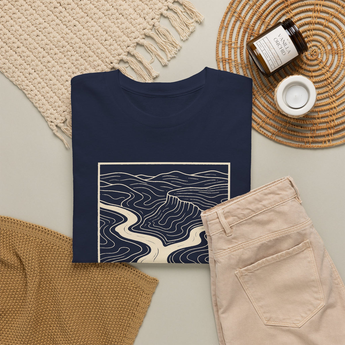 Clarksville Topo Map T-Shirt