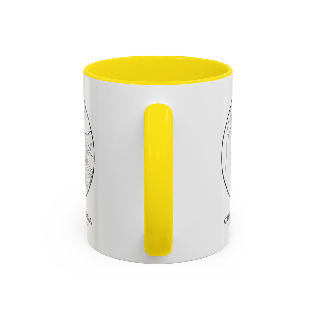 Chattanooga Street Map Accent Mug