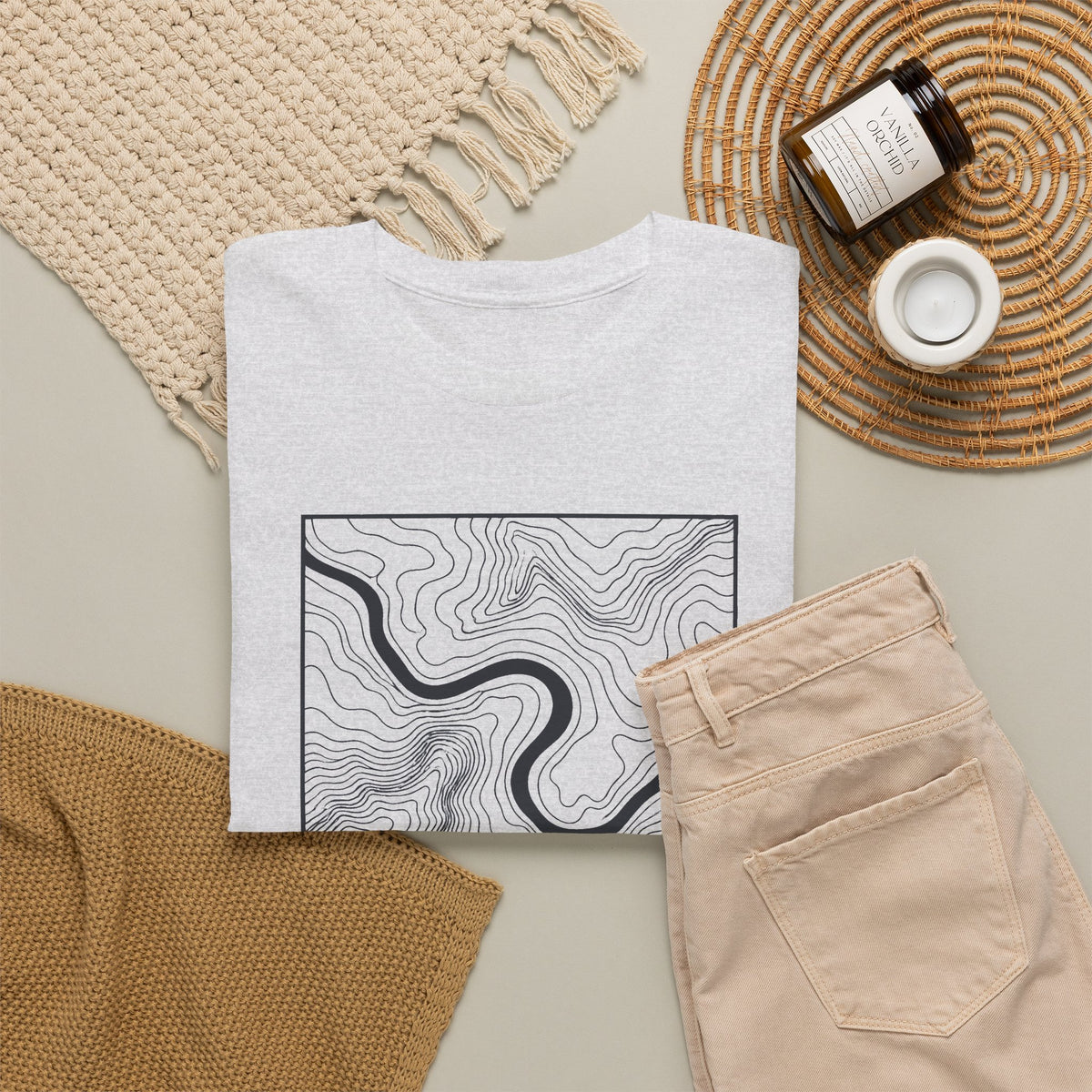 Chattanooga Topo Map T-Shirt