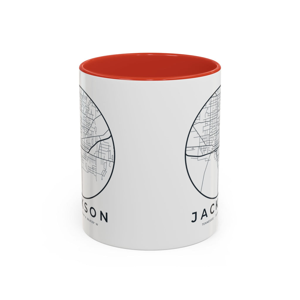 Jackson Street Map Accent Mug