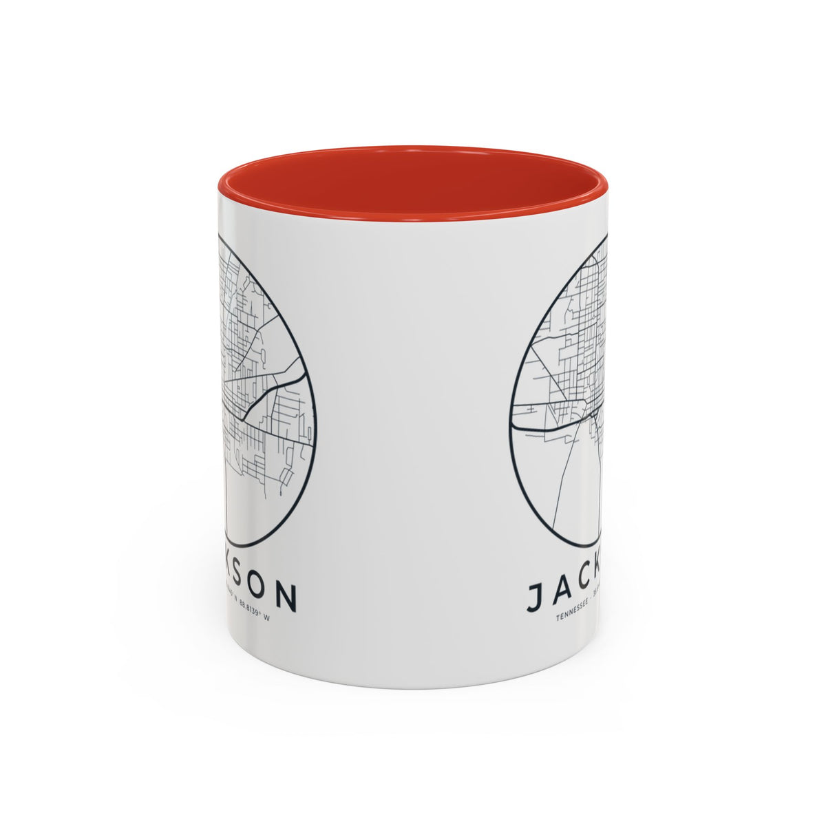 Jackson Street Map Accent Mug