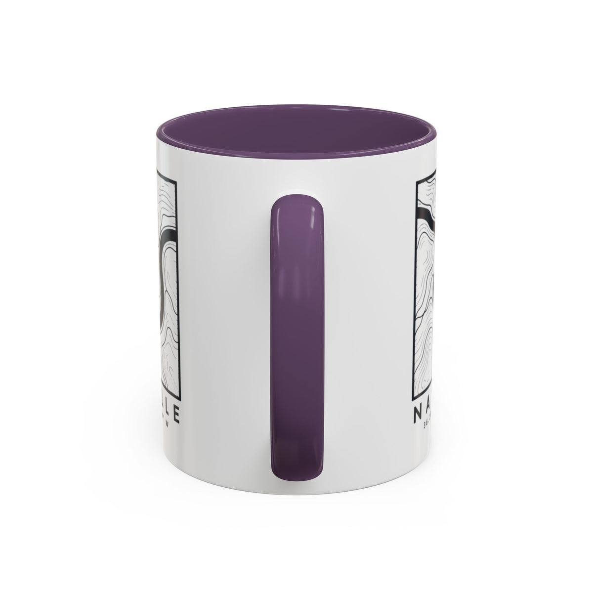 Nashville Topo Map Accent Mug