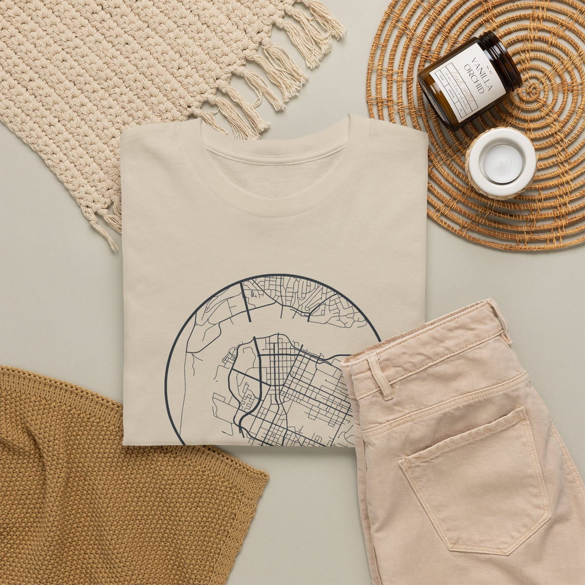 Chattanooga Street Map T-Shirt