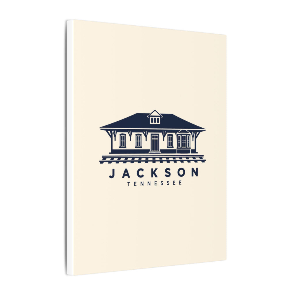 Jackson Train Depot Canvas Print