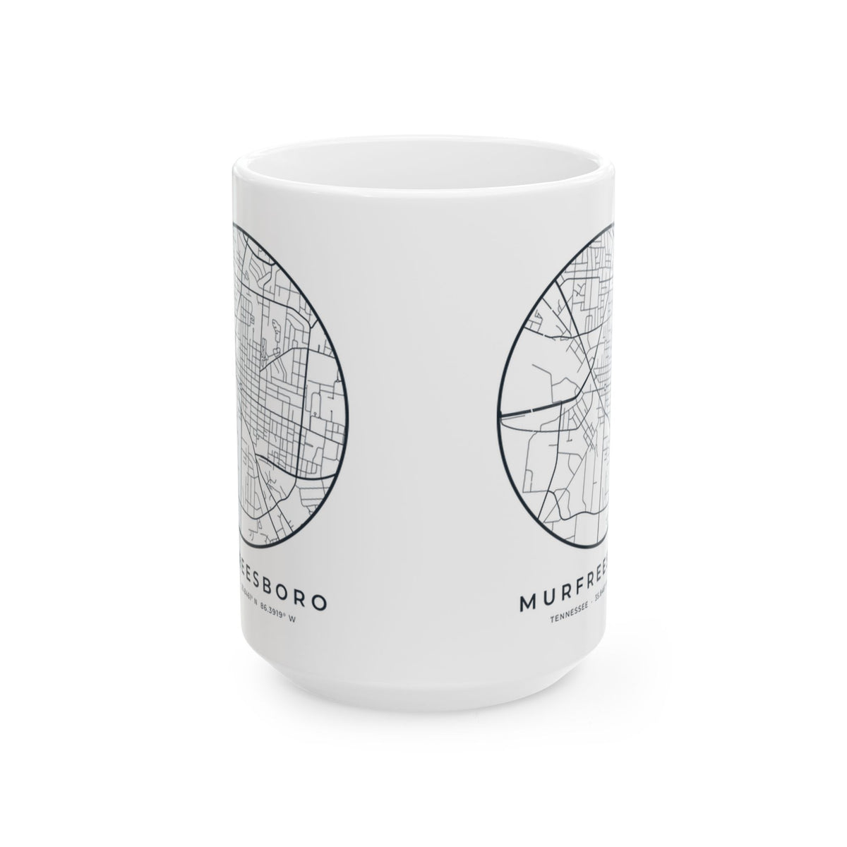 Murfreesboro Street Map Mug