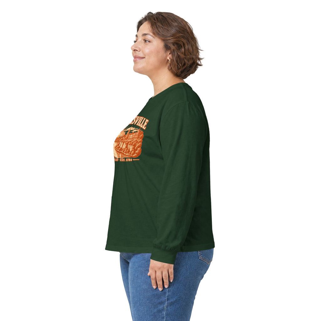Clarksville Engraved Valley Long Sleeve T-Shirt