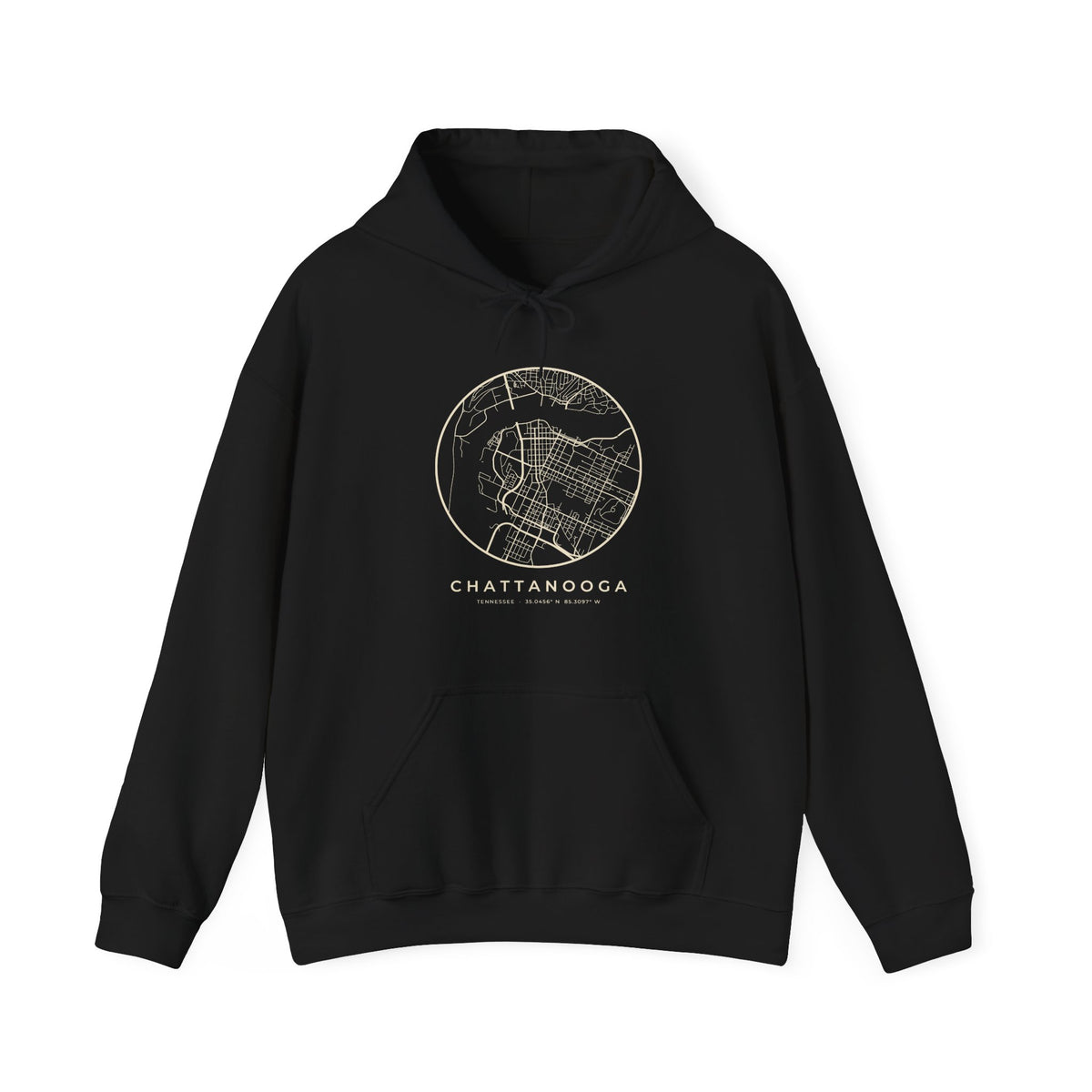 Chattanooga Street Map Hoodie