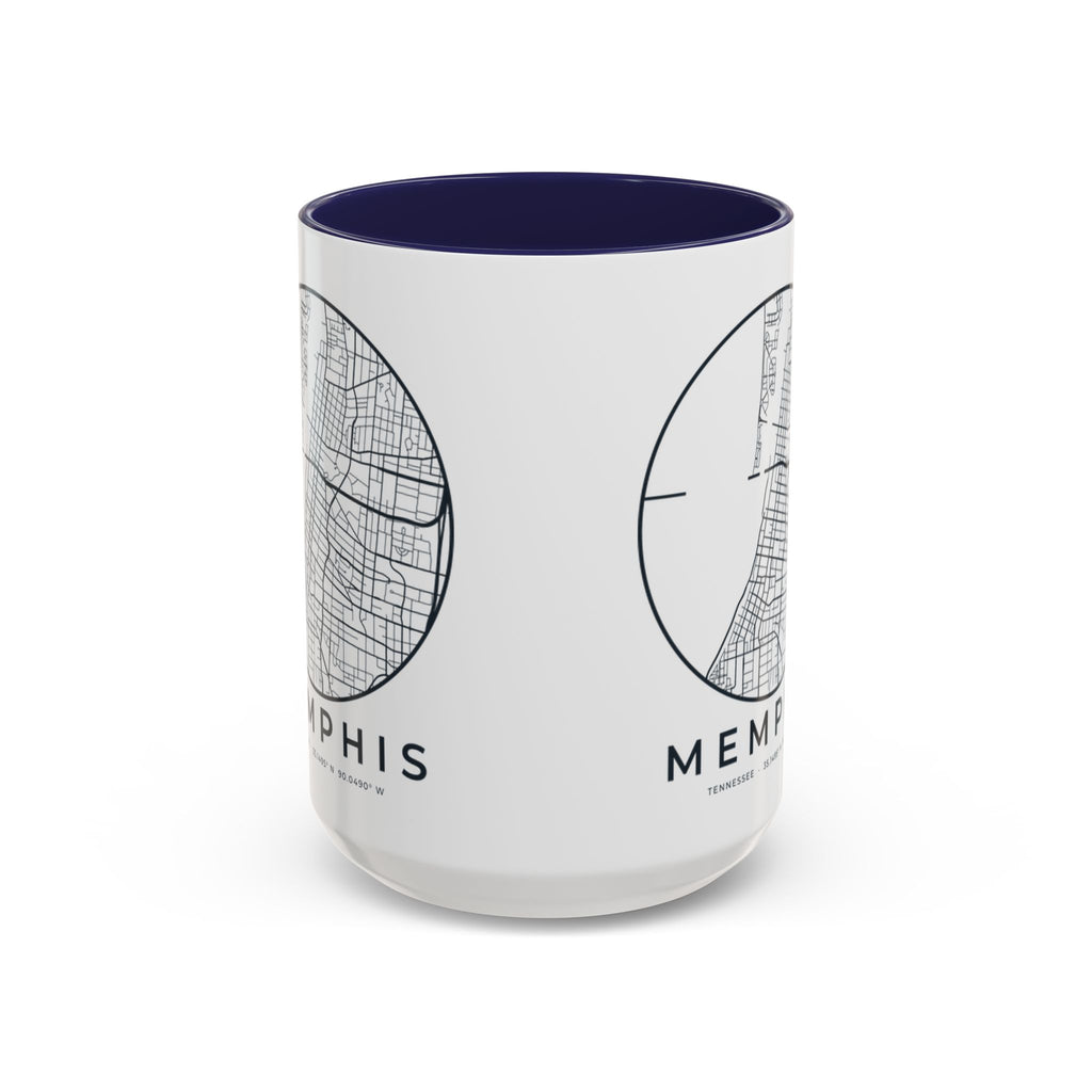 Memphis Street Map Accent Mug