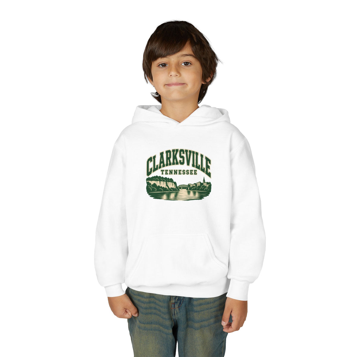 Clarksville Vintage Varsity Kids Hoodie
