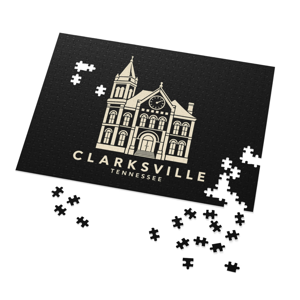 Clarksville Customs House Puzzle (Black)