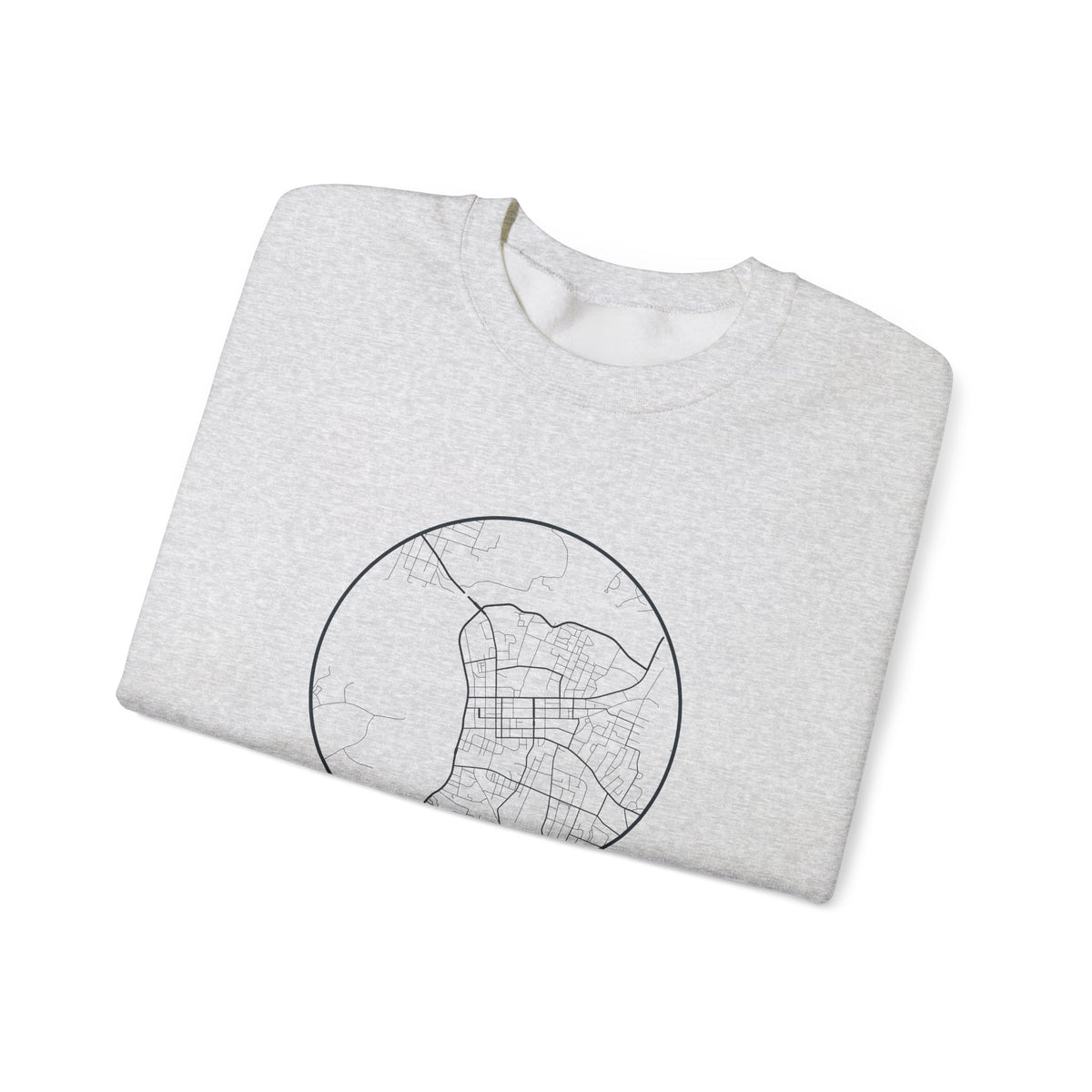 Clarksville Street Map Crewneck Sweatshirt