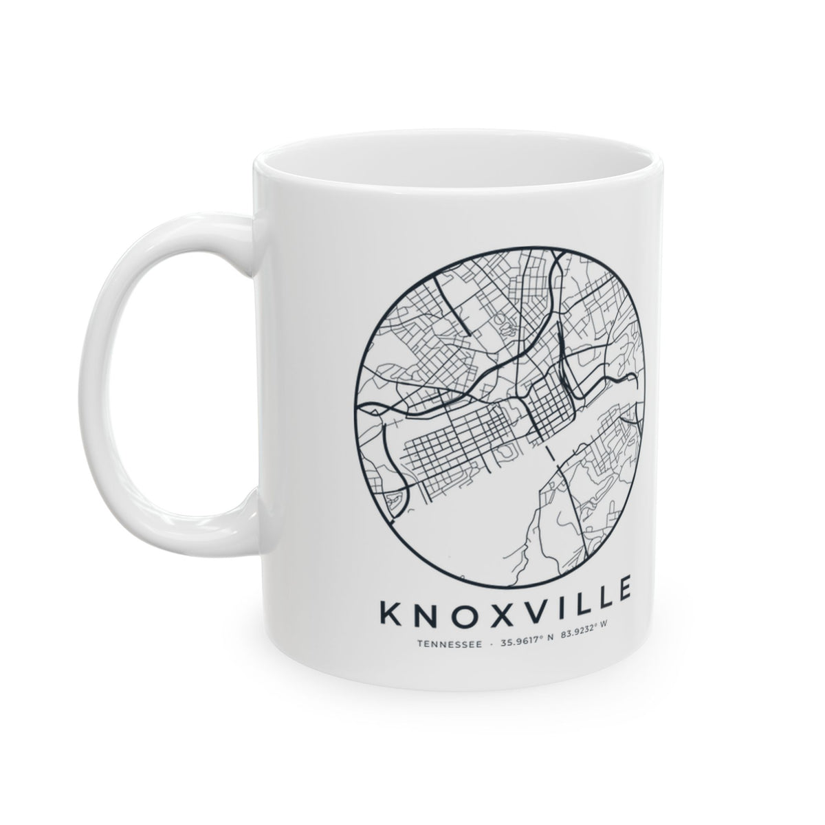 Knoxville Street Map Mug