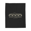 Chattanooga Walnut Street Bridge Blanket (Black)