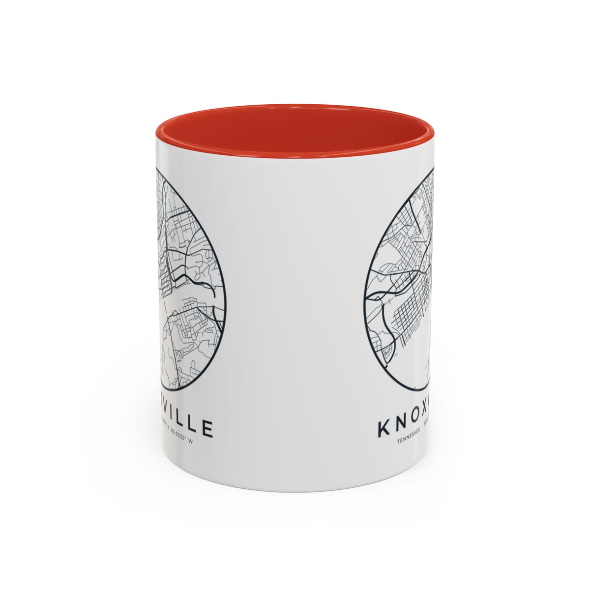 Knoxville Street Map Accent Mug