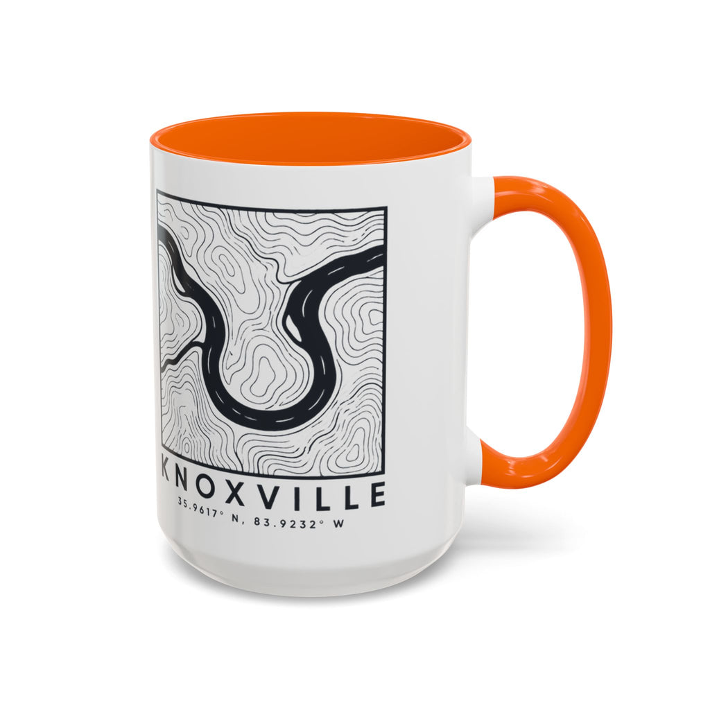 Knoxville Topo Map Accent Mug