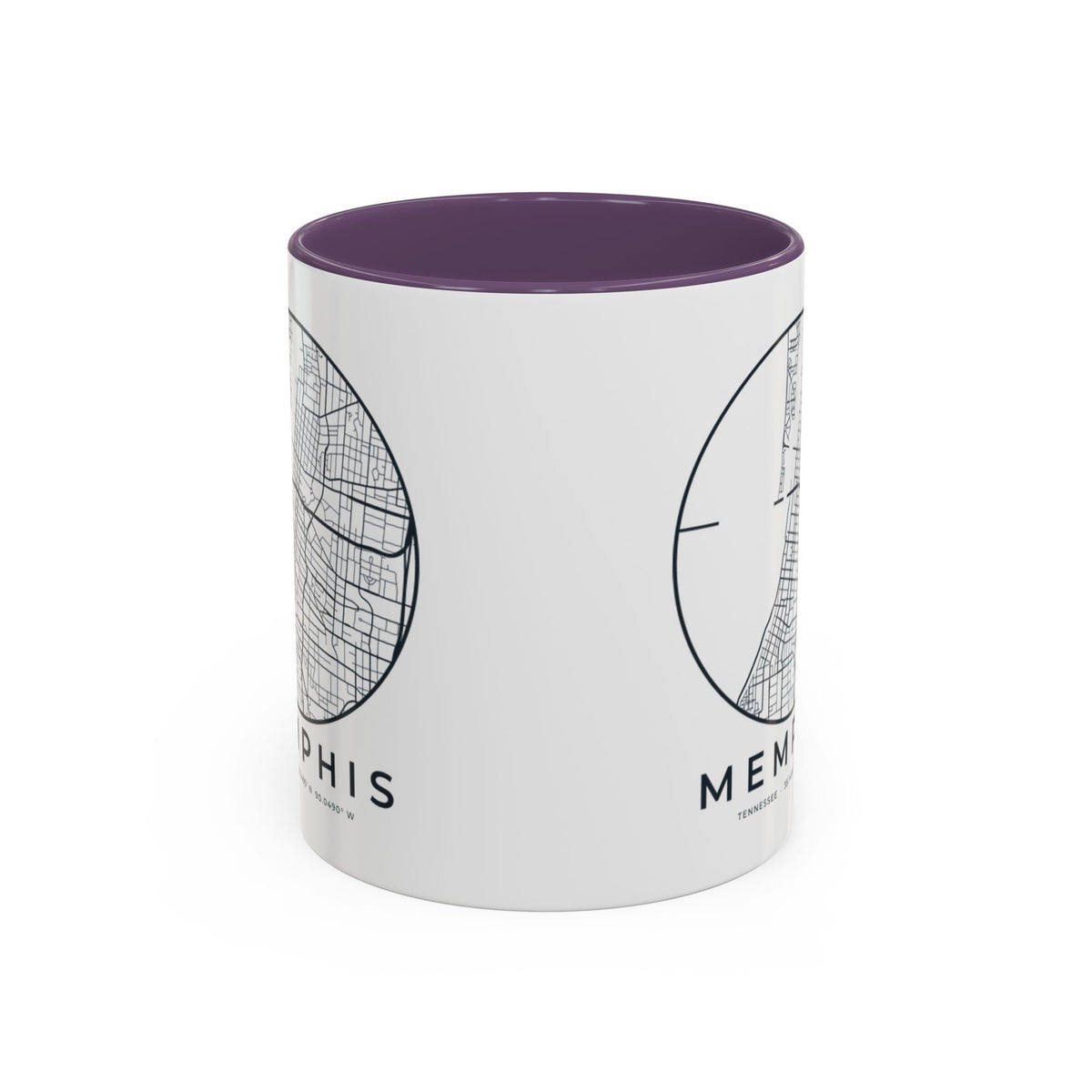 Memphis Street Map Accent Mug