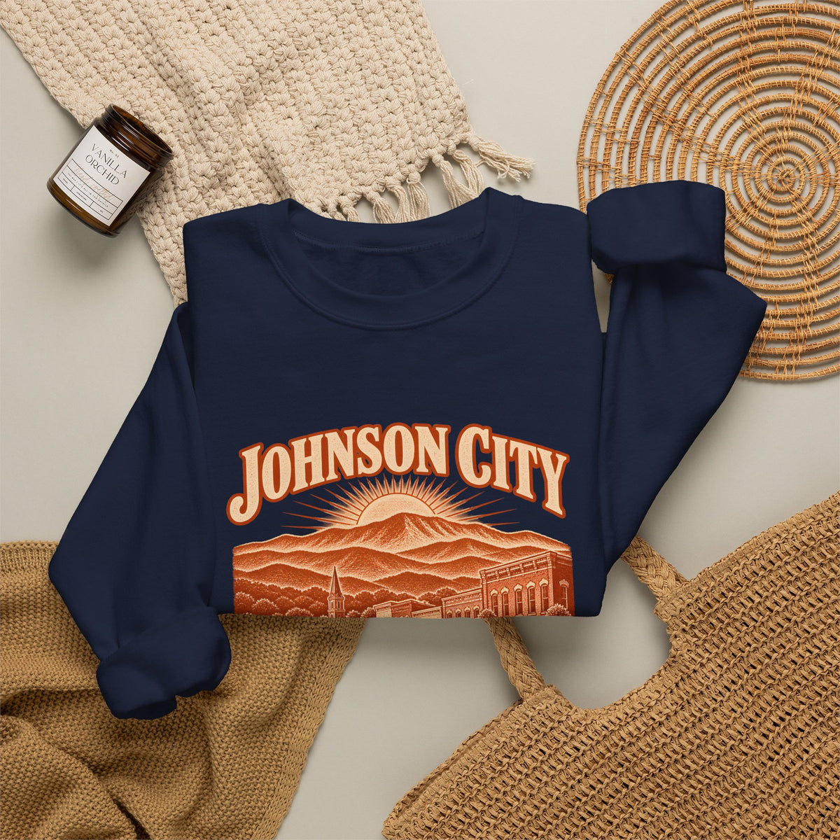Johnson City Engraved Valley Crewneck Sweatshirt