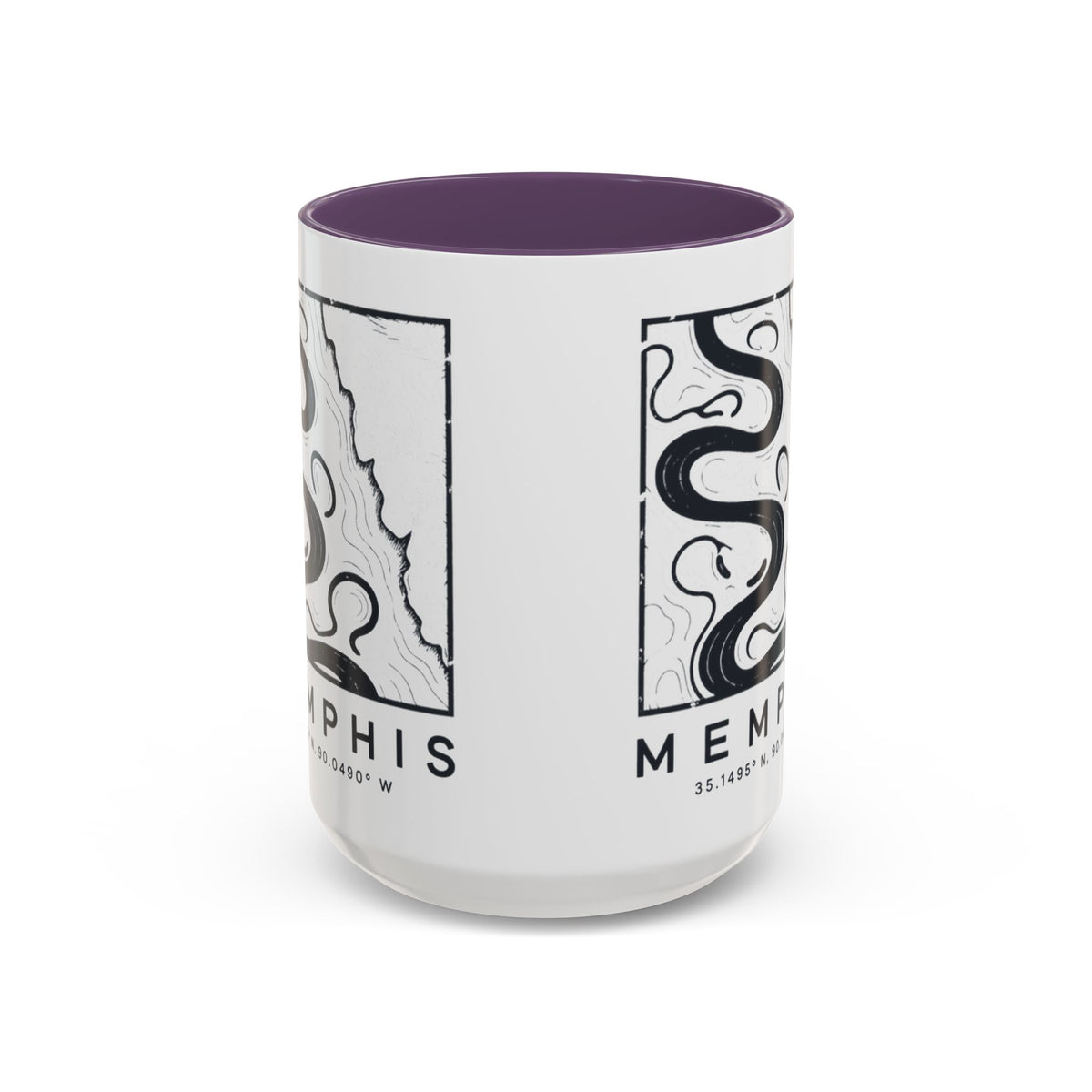 Memphis Topo Map Accent Mug