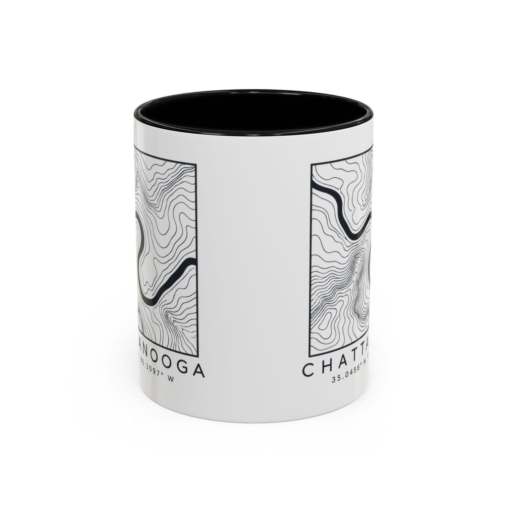Chattanooga Topo Map Accent Mug