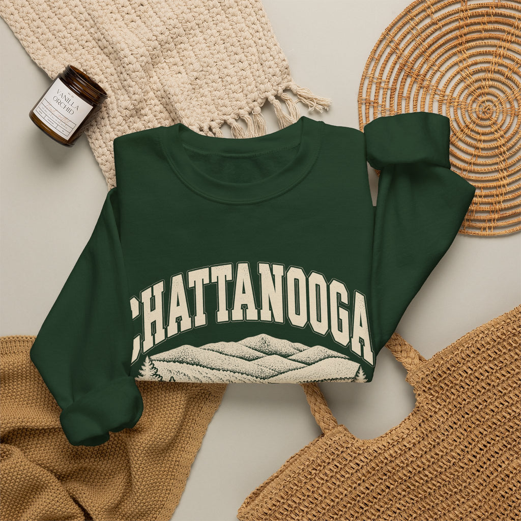 Chattanooga Vintage Varsity Crewneck Sweatshirt
