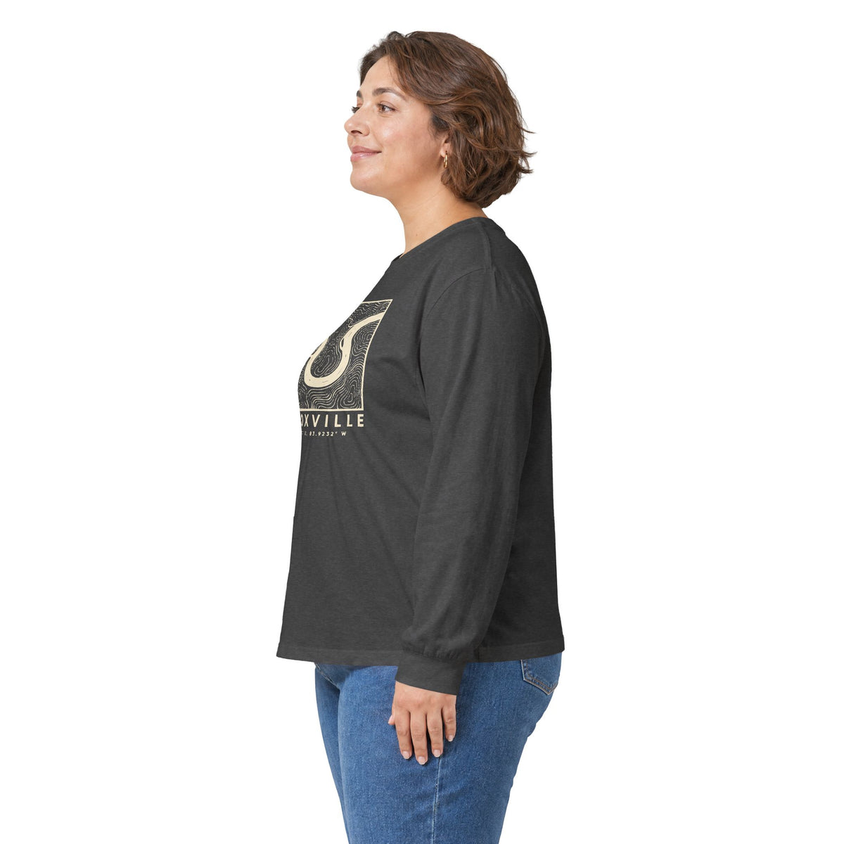 Knoxville Topo Map Long Sleeve T-Shirt
