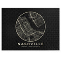 Nashville Street Map Puzzle (Black)