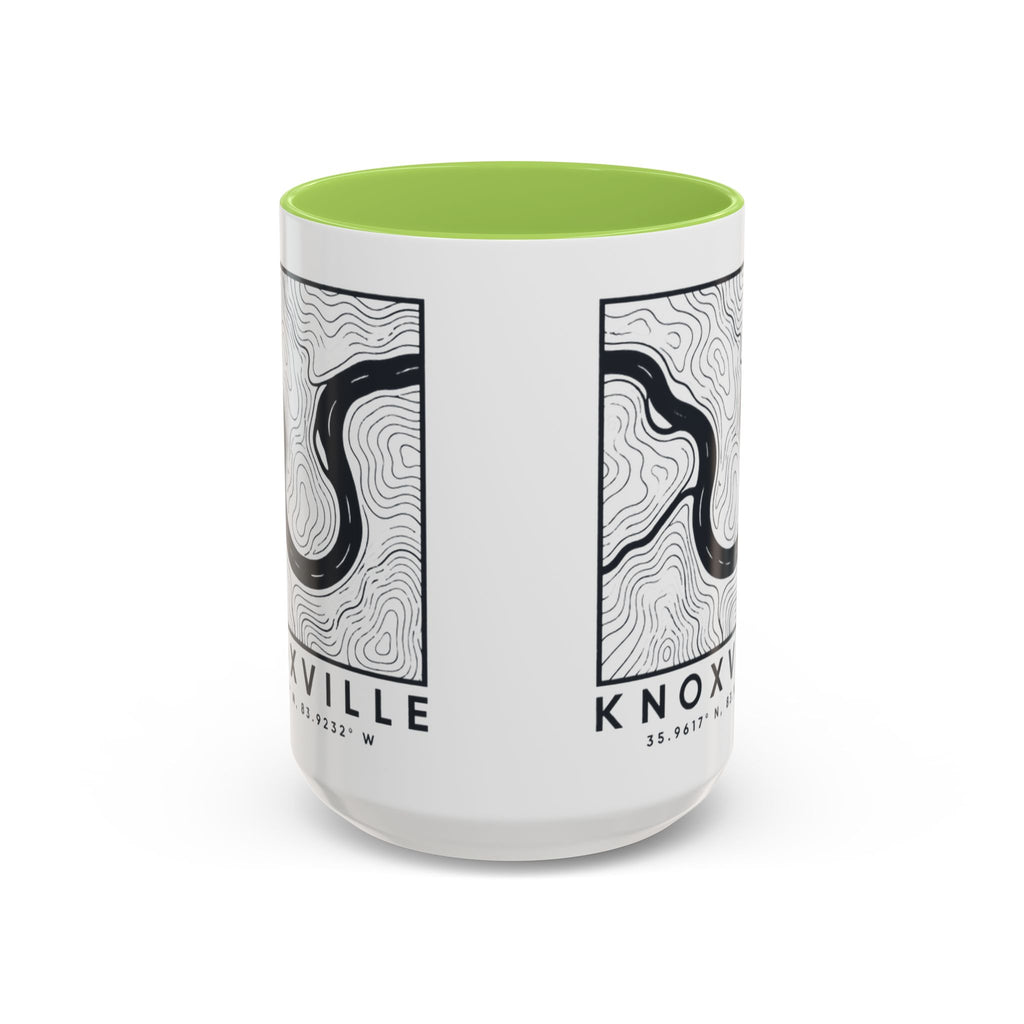 Knoxville Topo Map Accent Mug