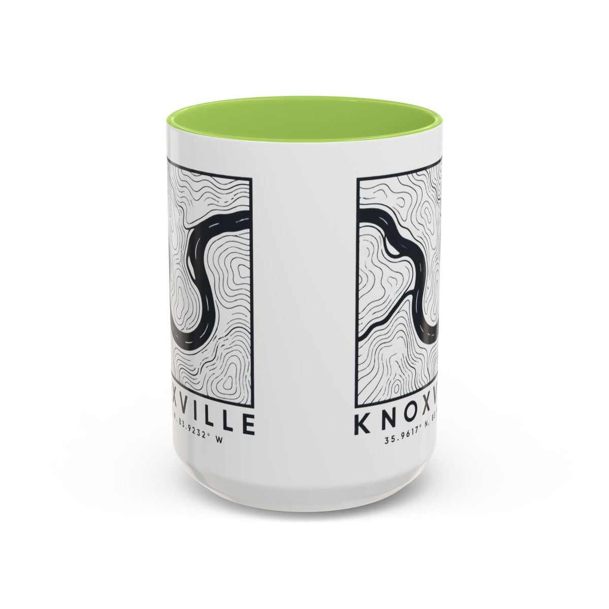 Knoxville Topo Map Accent Mug