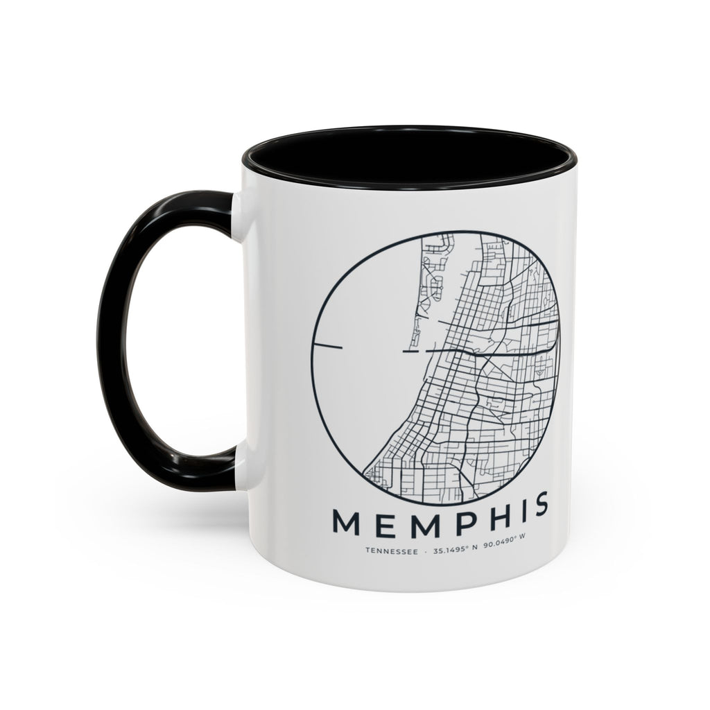 Memphis Street Map Accent Mug