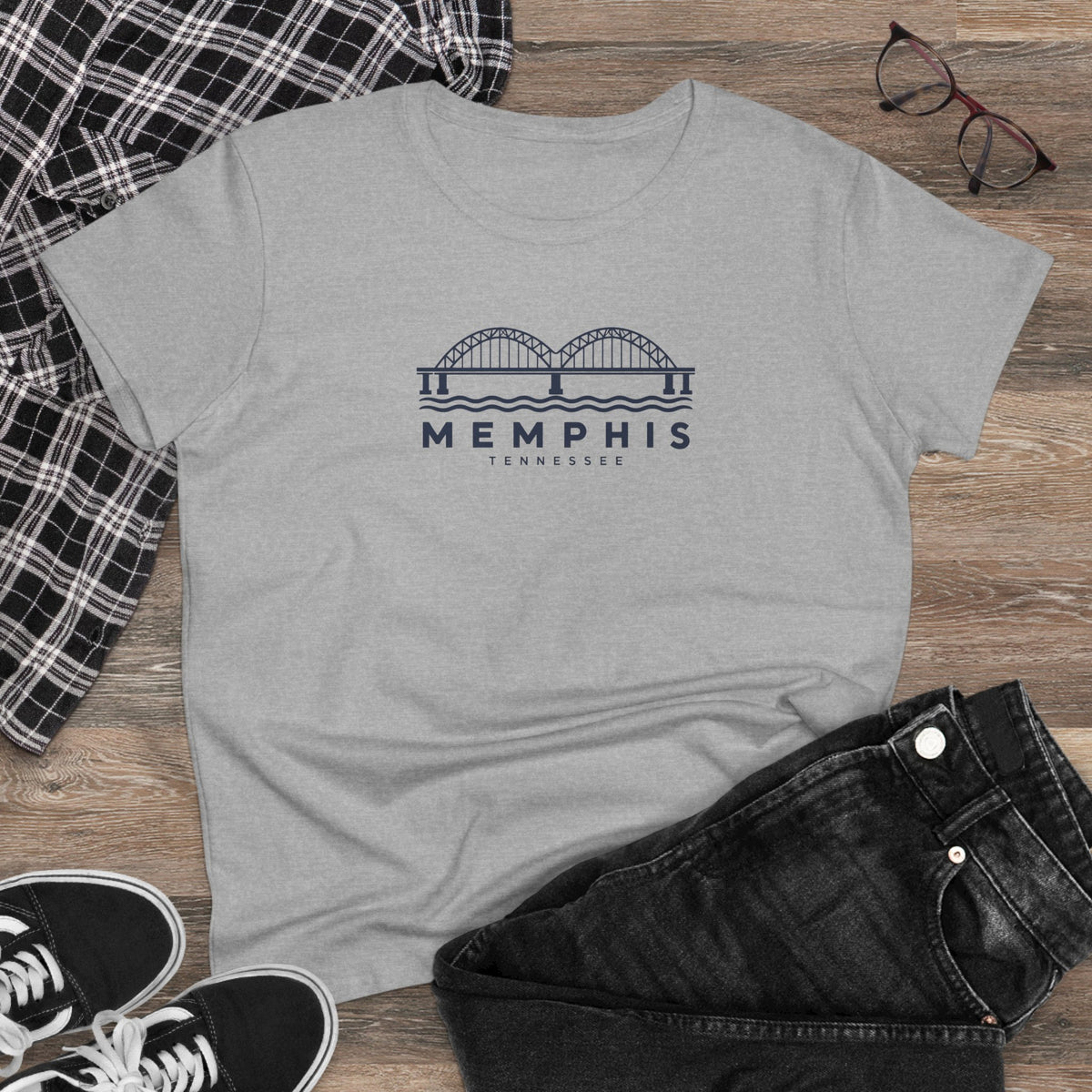 Memphis Hernando de Soto Bridge Women's T-Shirt