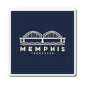 Memphis Hernando de Soto Bridge Magnet (Navy)