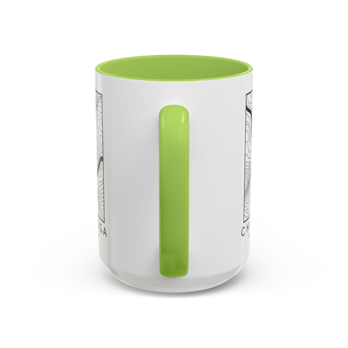 Chattanooga Topo Map Accent Mug