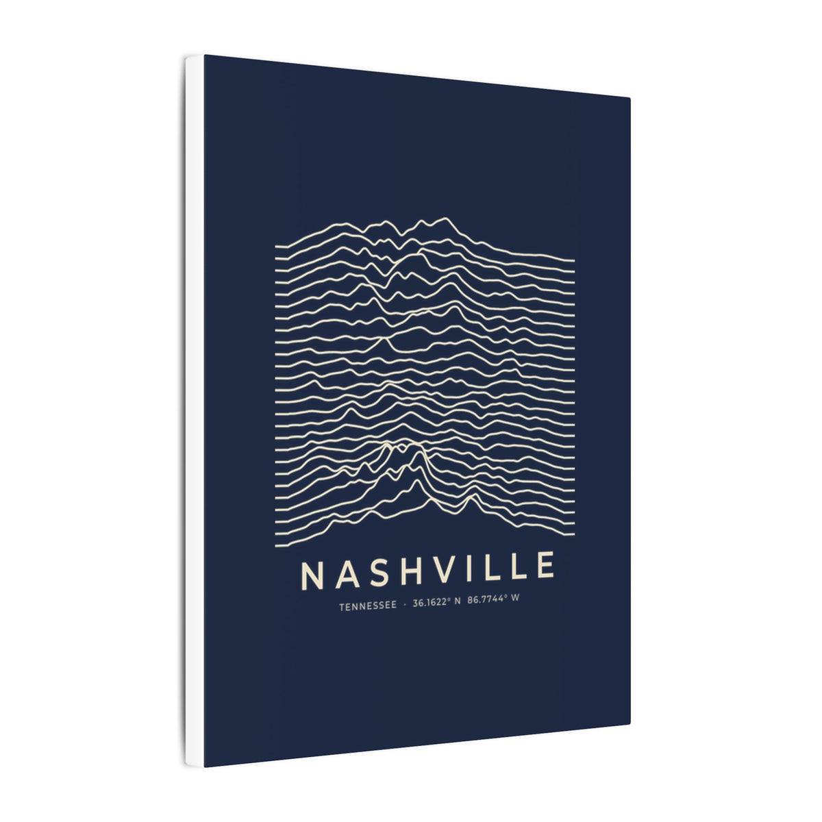 Nashville Ridgeline Canvas Print (Navy)