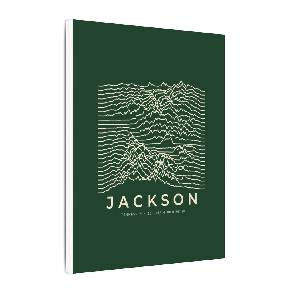 Jackson Ridgeline Canvas Print (Forest Green)