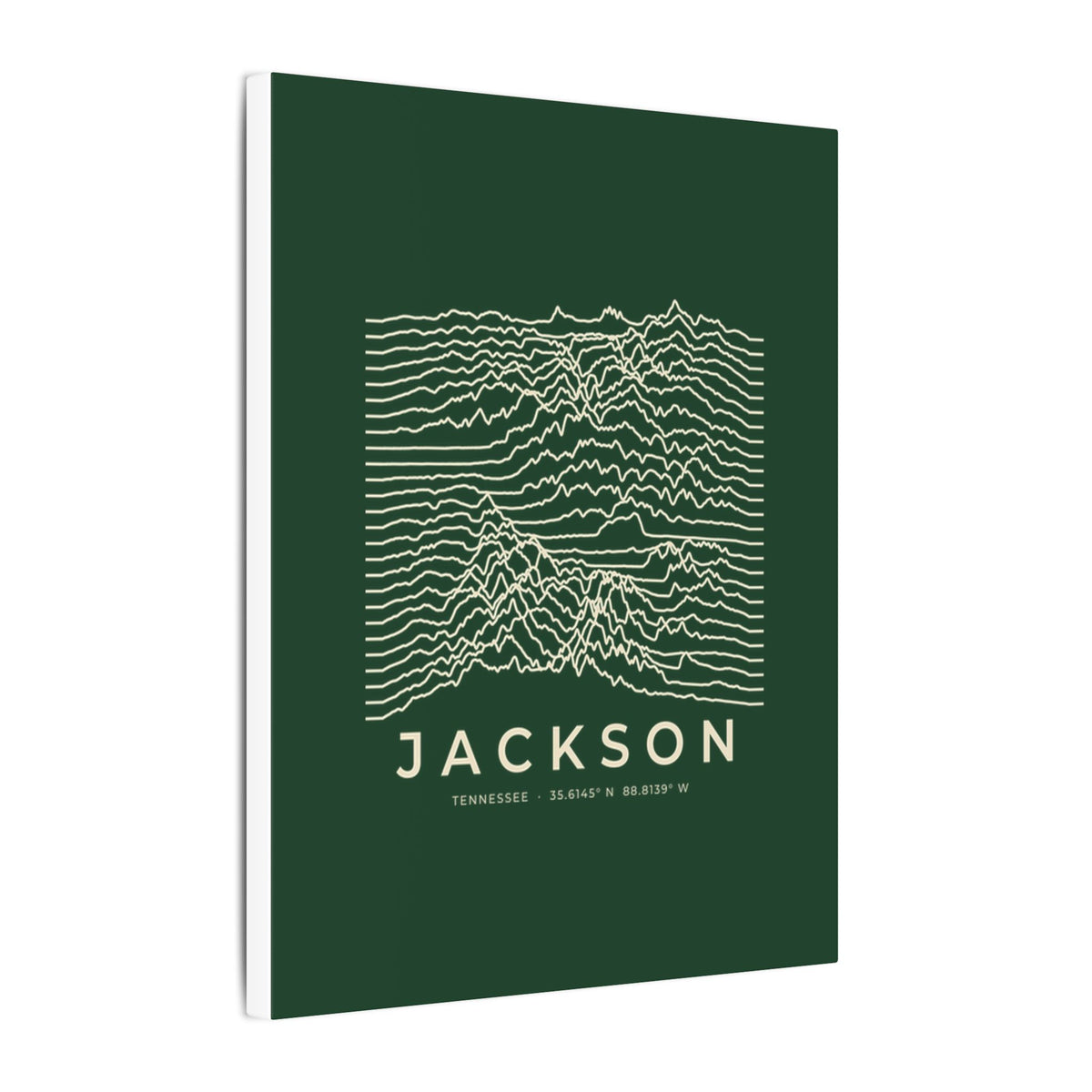 Jackson Ridgeline Canvas Print (Forest Green)