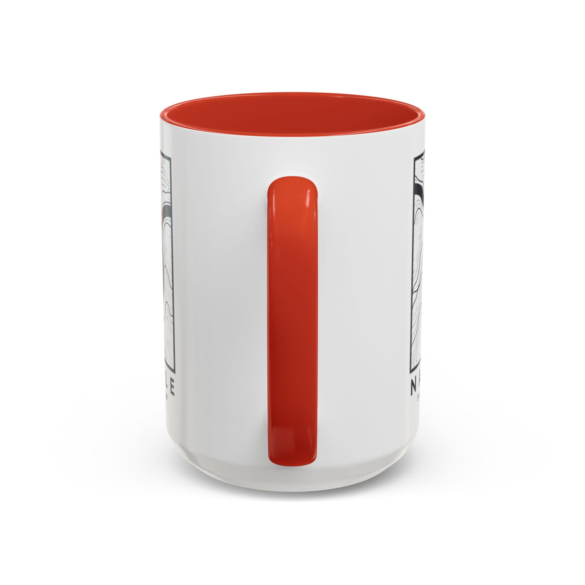 Nashville Topo Map Accent Mug