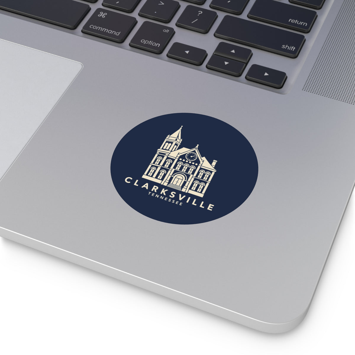 Clarksville Customs House Sticker (Navy)