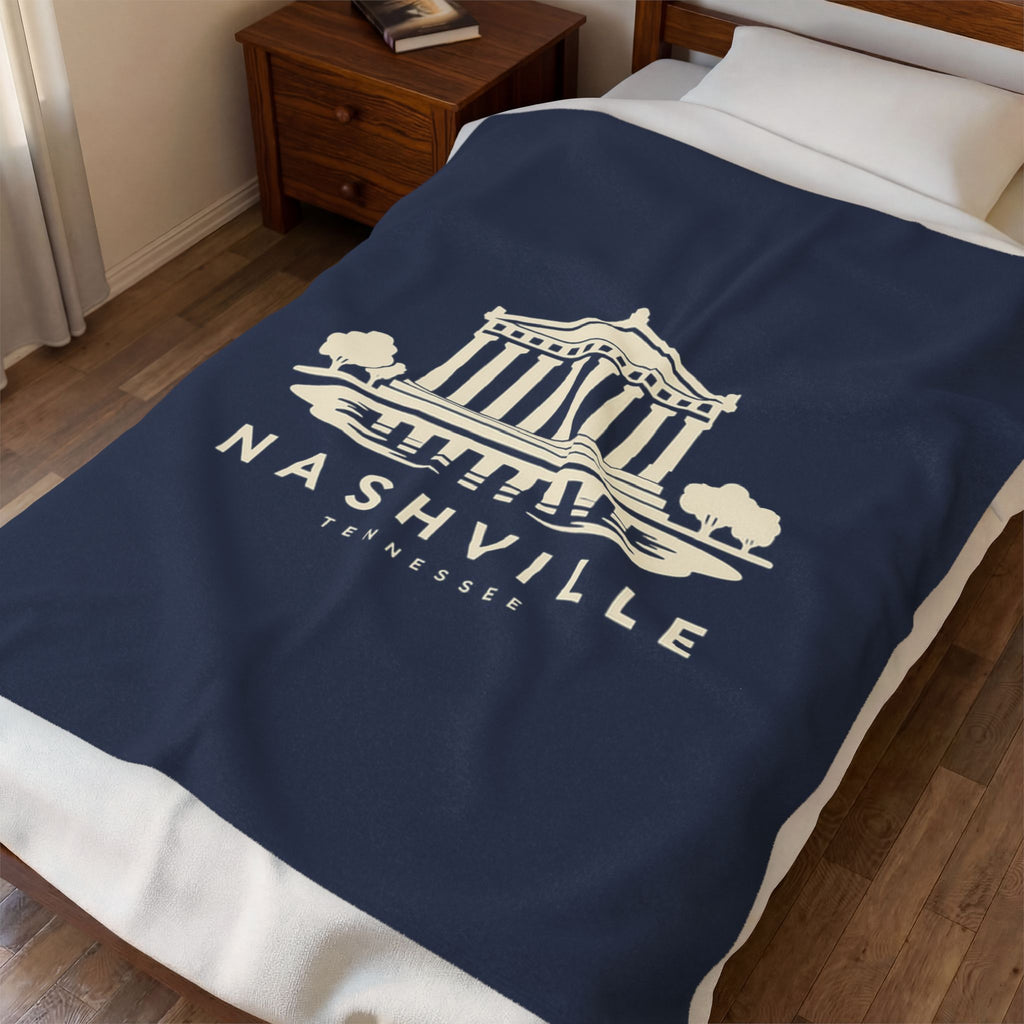 Nashville Parthenon Blanket (Navy)