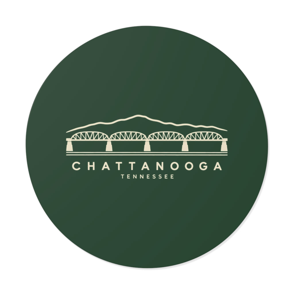 Chattanooga Walnut Street Bridge Sticker (Forest Green)