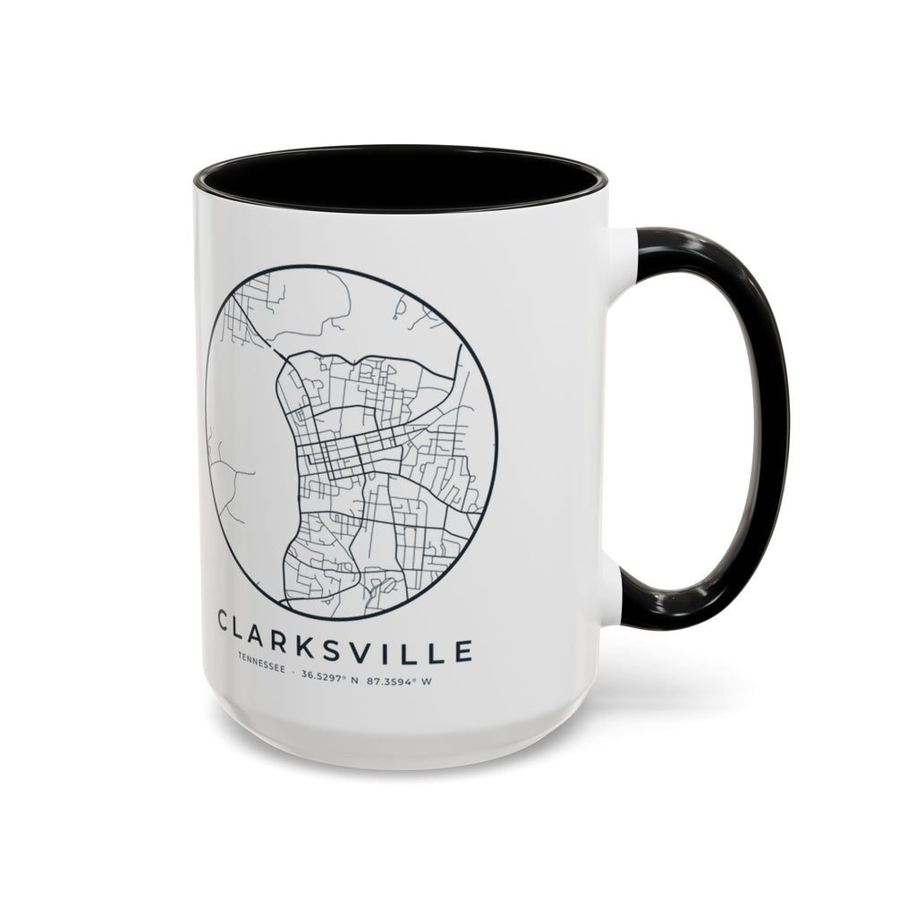 Clarksville Street Map Accent Mug