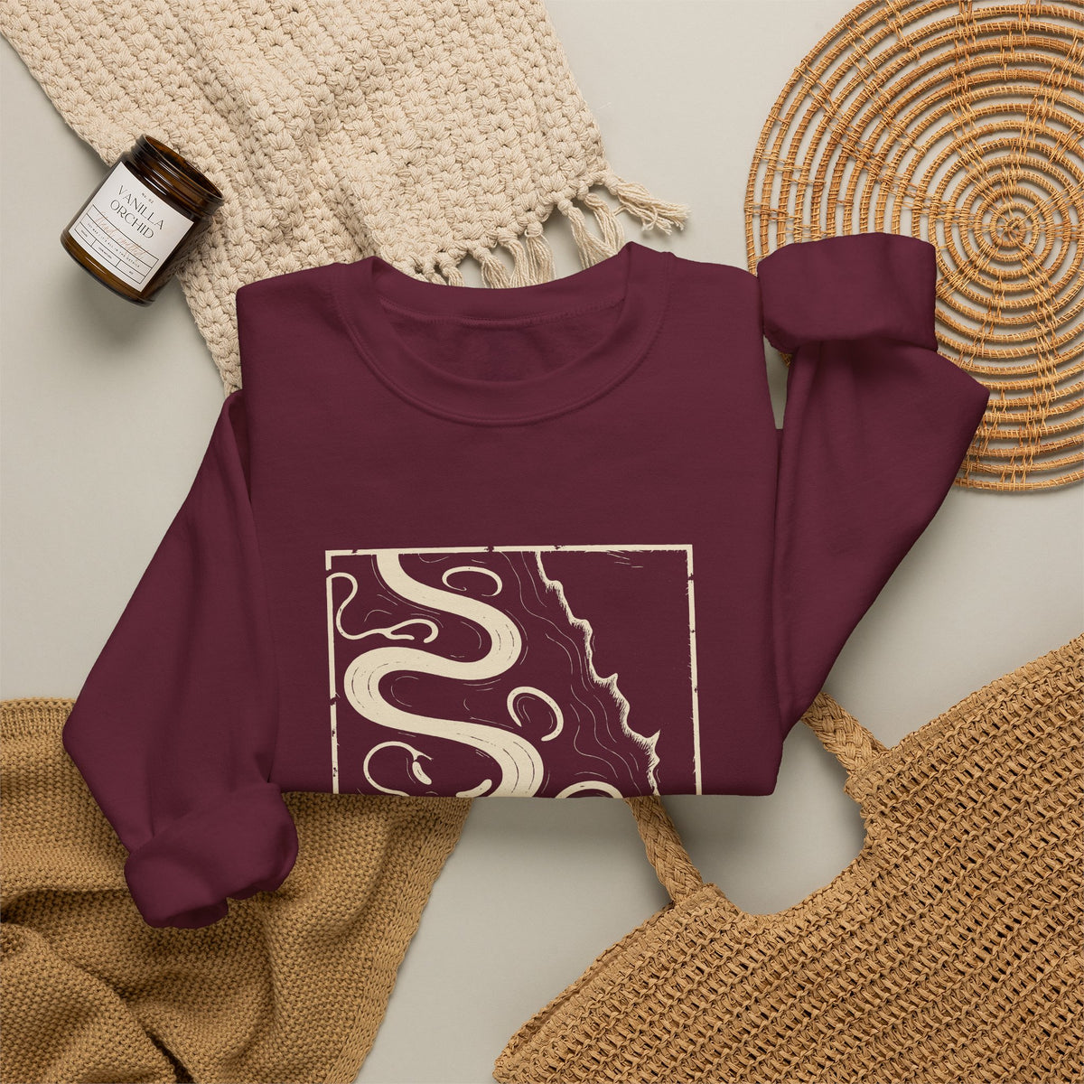 Memphis Topo Map Crewneck Sweatshirt