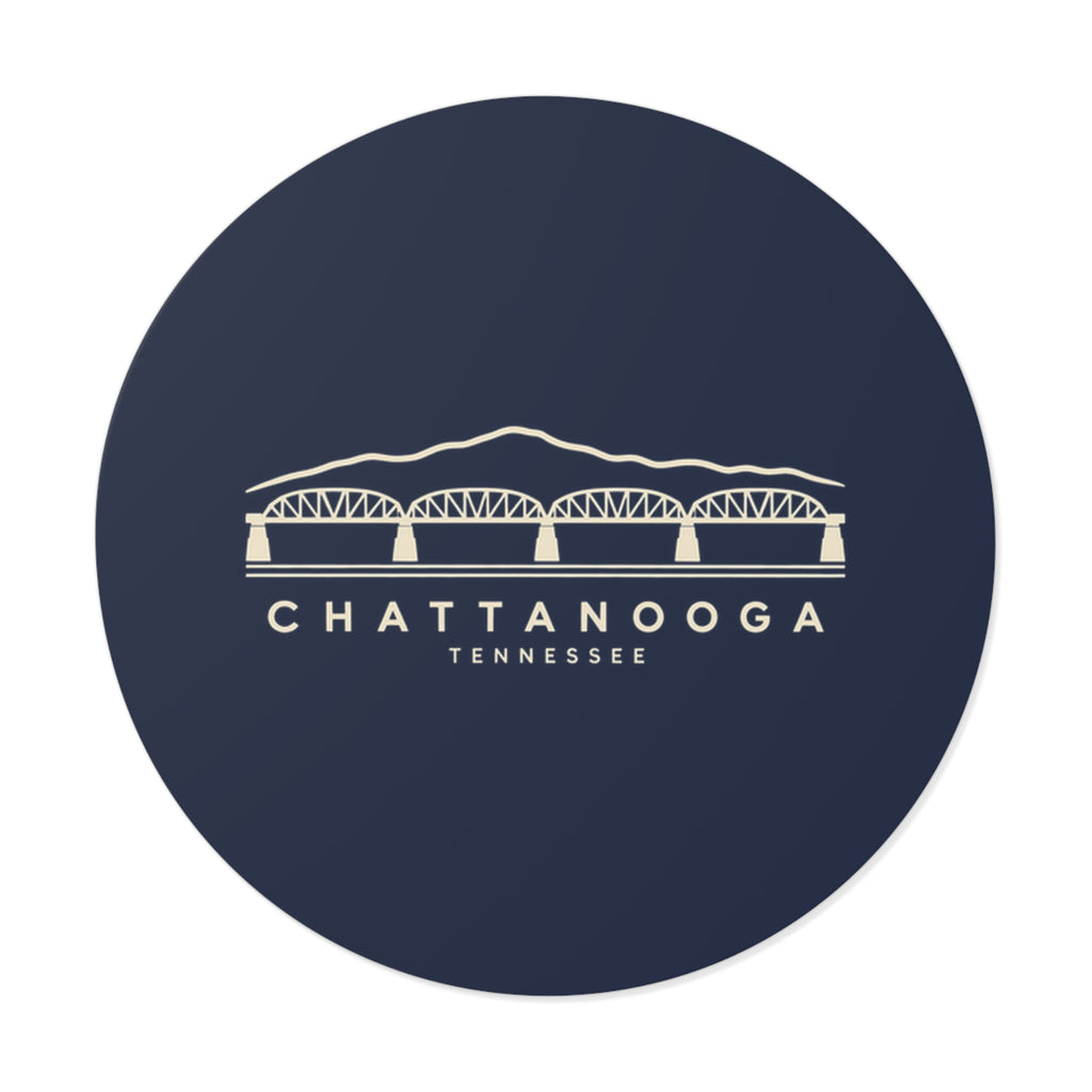 Chattanooga Walnut Street Bridge Sticker (Navy)