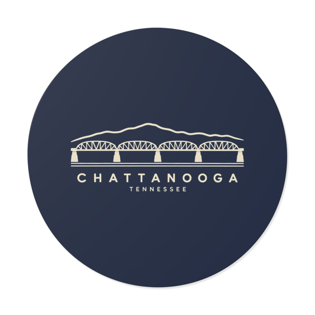 Chattanooga Walnut Street Bridge Sticker (Navy)