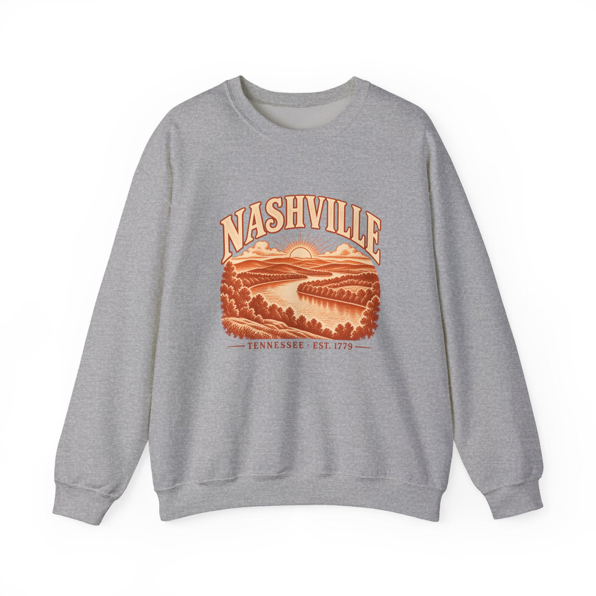 Nashville Engraved Valley Crewneck Sweatshirt