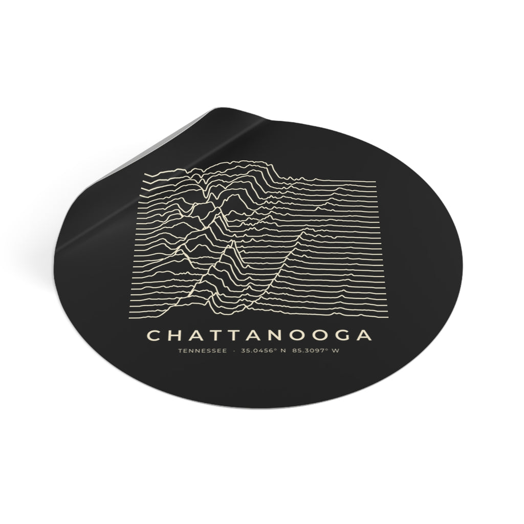 Chattanooga Ridgeline Sticker (Black)